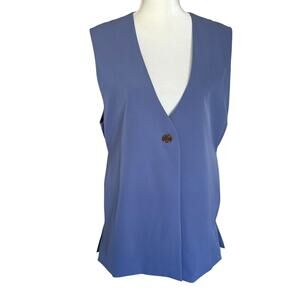 Jason Wu Blue Sleeveless Vest Periwinkle Size Large